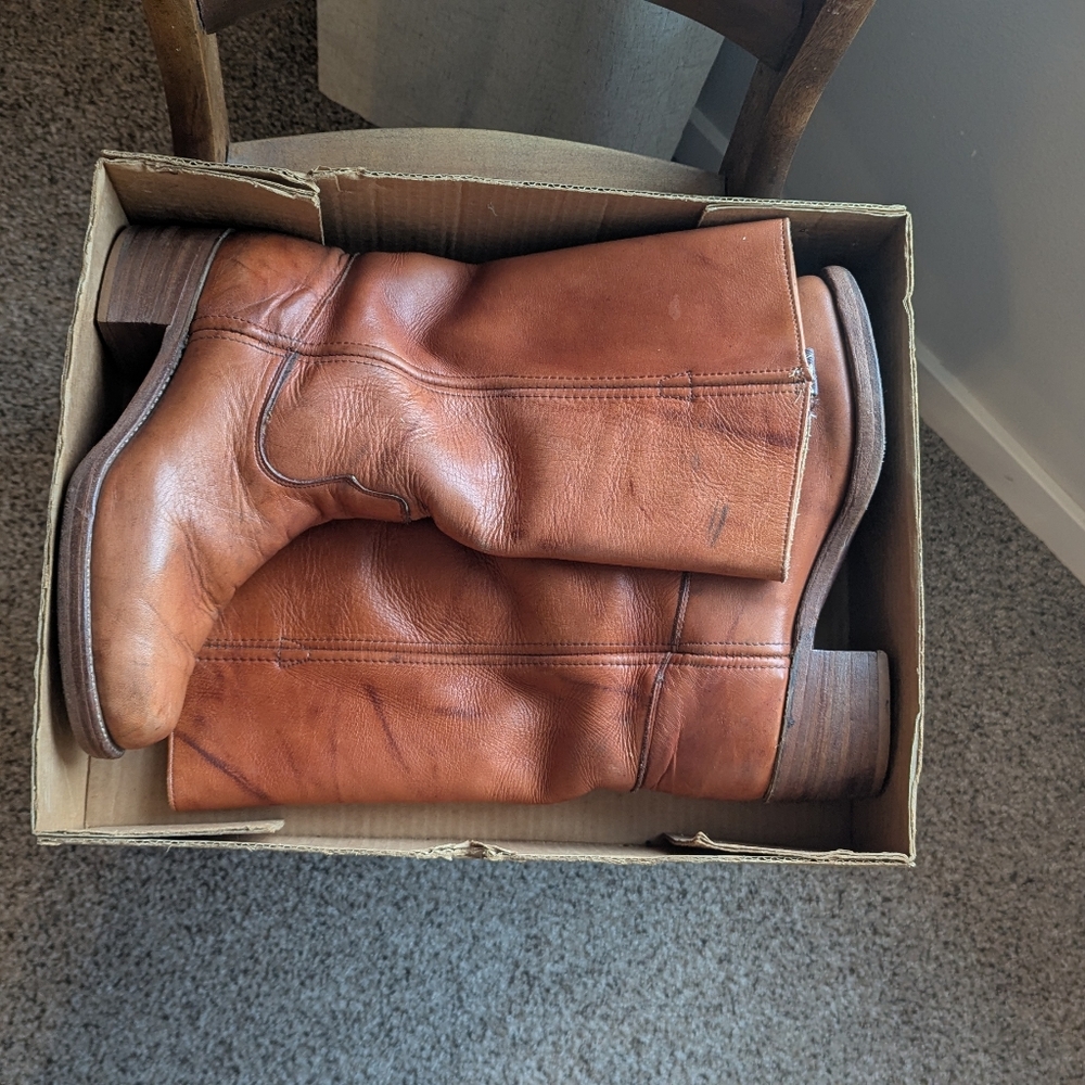 Vintage 1970's leather boots